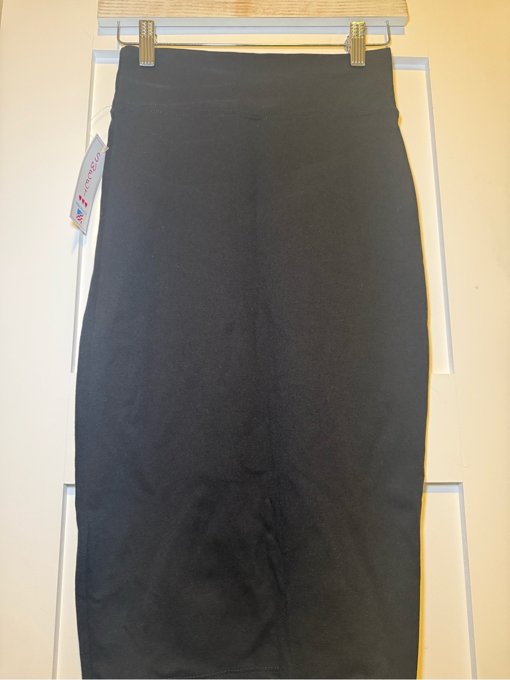 Black Bodycon Midi Pencil Skirt | Size XS | New